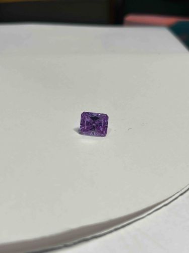 Loose Purple Cushion-Cut Diamond
