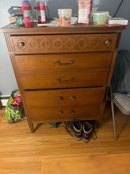 Mid-Century Modern Style Tall Dresser (Chest of Drawers)