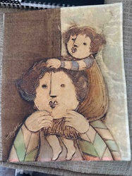 Father and Child Wall Art Relief