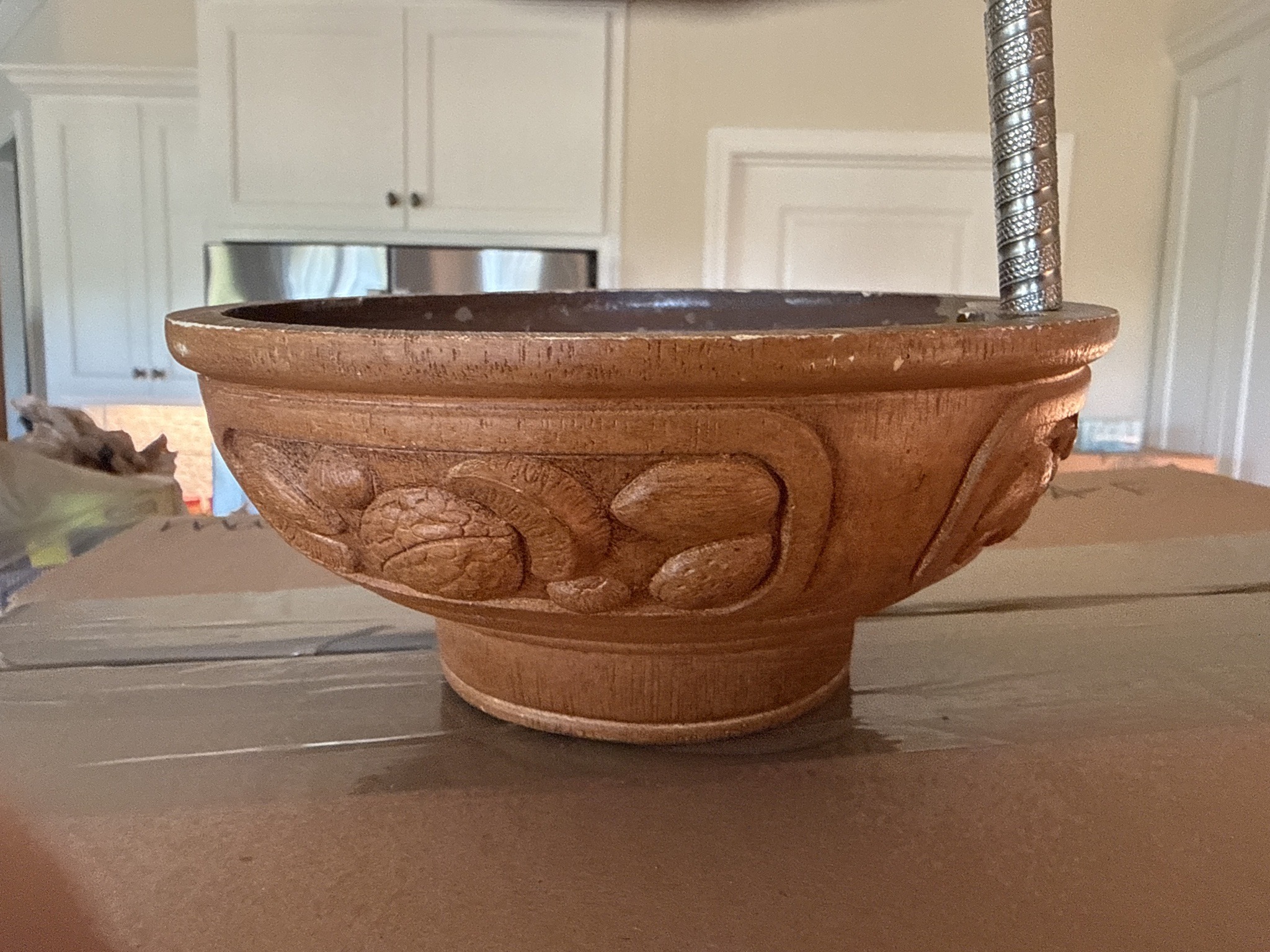 Submitted photo of Carved ceramic planter