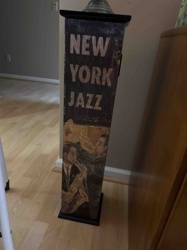 New York Jazz Themed Pedestal Decoration/Accent Light Base