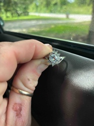 Halo Cluster Gemstone Ring