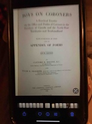Boys on Coroners: A Practical Treatise On the Office and Duties of Coroners in the Provinces of Canada and the North-West Territories and Newfoundland, Fifth Edition