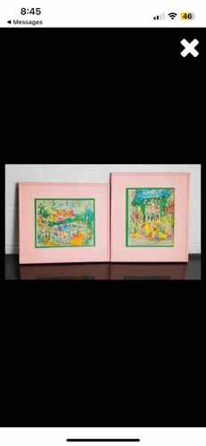 Pair of Charles Cobelle Framed Art Prints