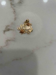 'Mama' Two-Tone Gold Pendant