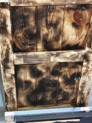 Weathered Wood Panel Section