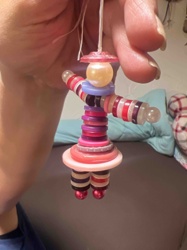 Button and Bead Ornament