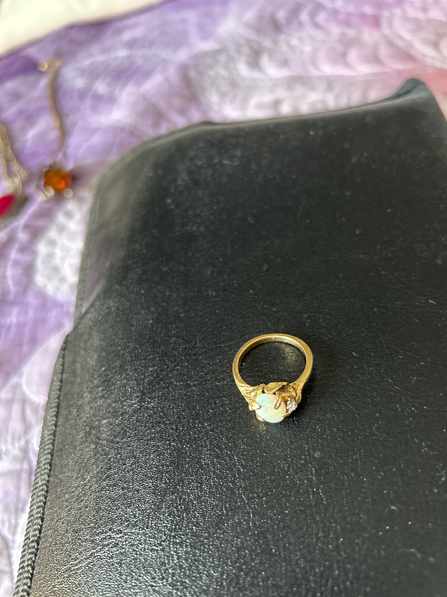 Submitted photo of Gold and Opal Ring