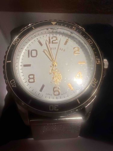 U.S. Polo Assn. Men's Analog Quartz Watch with Mesh Bracelet