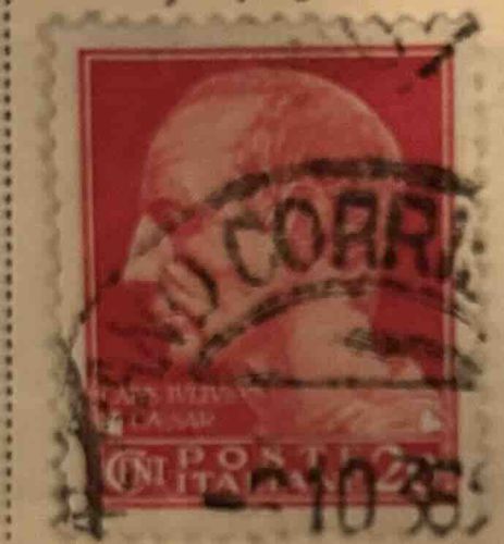 Italian Stamp with King Vittorio Emanuele III