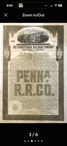 The Pennsylvania Railroad Company General Mortgage 4-3/4% Bond, Series E