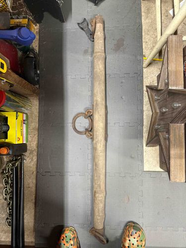 Antique Wooden Plow Beam / Wagon Tongue