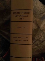 Revised Statutes of Canada 1952, Vol. IV