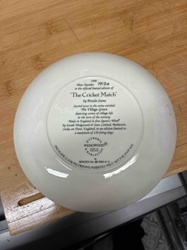 The Cricket Match Collector's Plate by Perula Stone (Wedgwood)