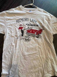 Vintage 'Memory Lane 66 Drive-In' Route 66 Graphic T-Shirt