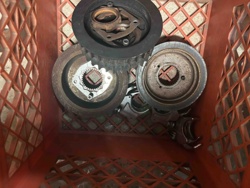 Assorted Used Automotive Pulleys and Engine Components