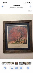 Framed 'Geranus Bouquet' Tree Print