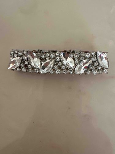 Crystal Embellished Wide Bracelet