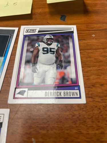 Derrick Brown Score Football Card
