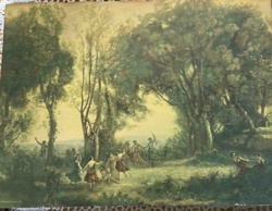 Pastoral Scene with Dancing Figures Print