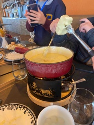 Swiss Cheese Fondue Set