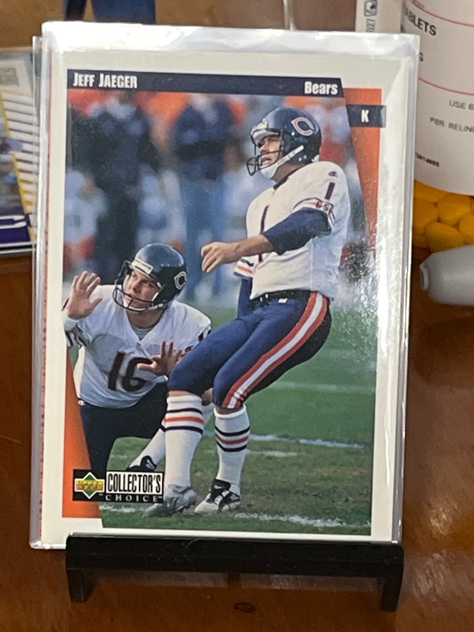 1997 Upper Deck Collector's Choice Jeff Jaeger Football Card #30
