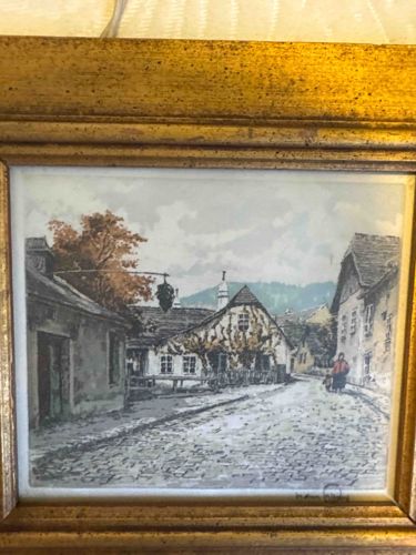 Early 20th Century European Framed Etching or Lithograph