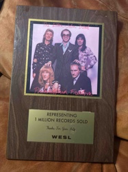 Elton John Band 'Philadelphia Freedom' 1 Million Records Sold Plaque (WESL)