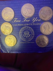 U.S. Presidents Commemorative Brass Medallion Set