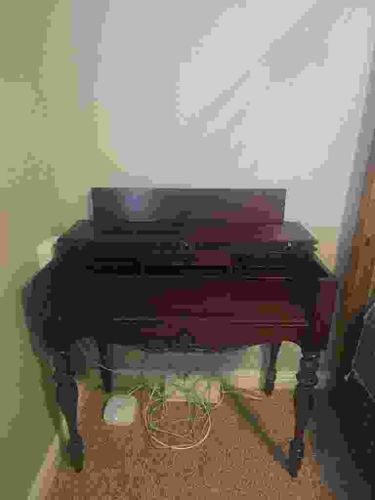 Early 20th Century Wood Secretary Desk or Music Cabinet