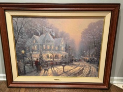 Thomas Kinkade 'A Holiday Gathering' Limited Edition Signed Proof Print