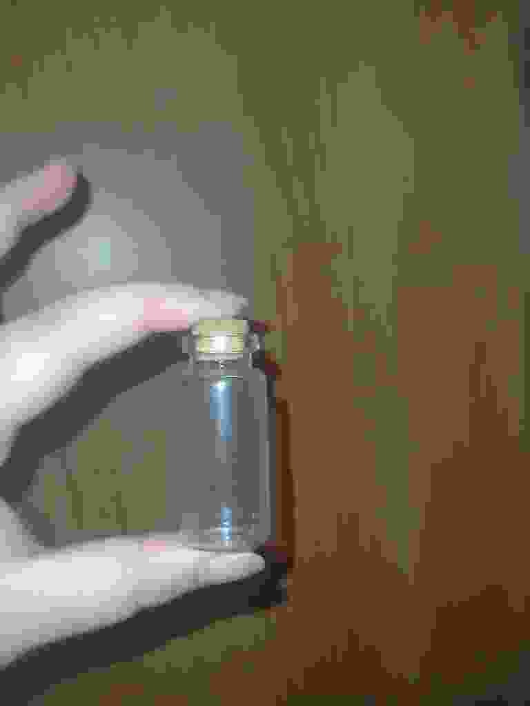 Miniature Glass Apothecary Vial with Cork Stopper