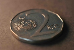Czech 2 Koruny Coin (Obverse)