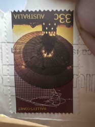 Halleys Comet Stamp