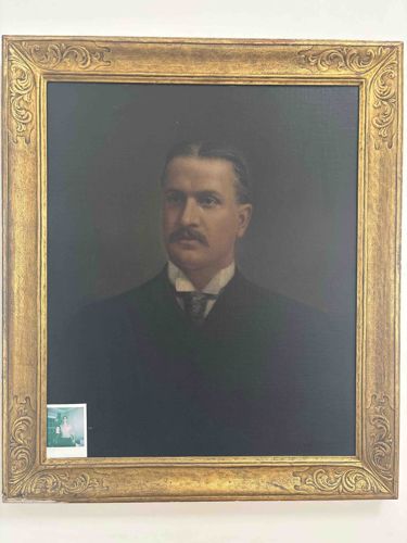 Late Victorian or Edwardian Oil Portrait of a Gentleman