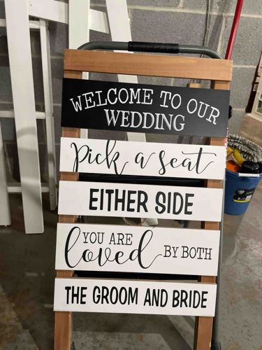 Wedding Welcome and Seating Sign