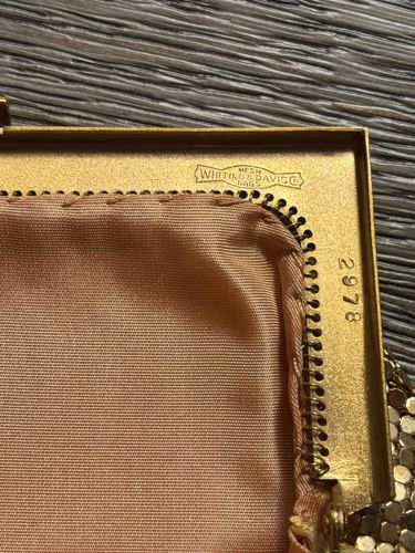 Whiting & Davis Mesh Bag (detail view)