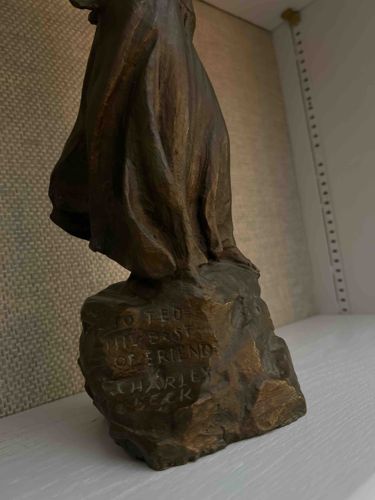 Bronze Figurine with Inscription