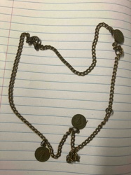 Vintage-Style Decorative Chain with Medallions