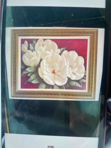 Framed Magnolia Floral Print