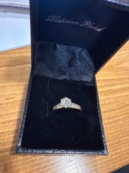 Gemstone Solitaire Ring with Accent Stones