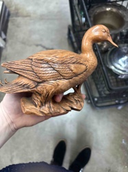 Ceramic Duck Figurine