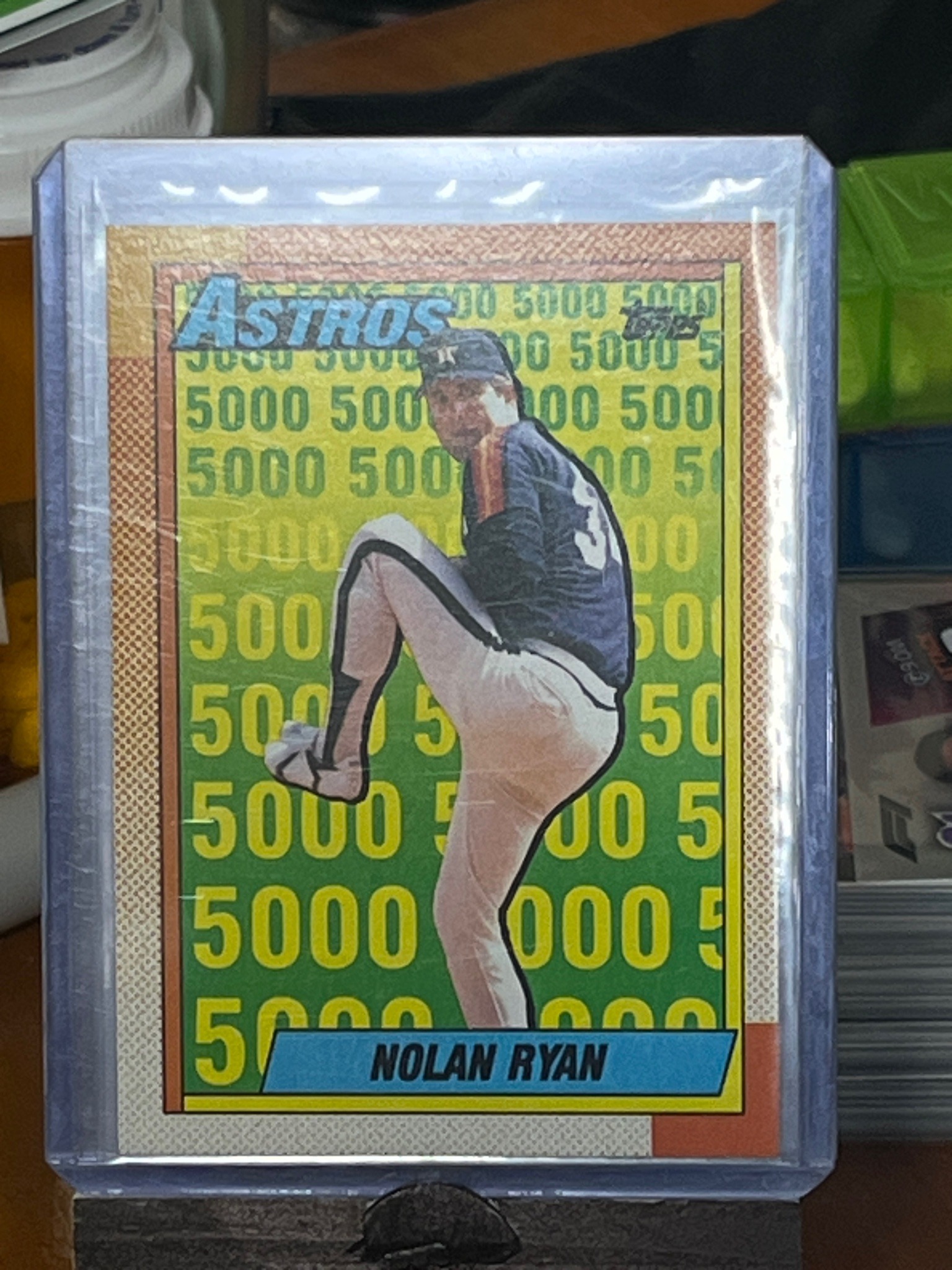 1990 Topps Nolan Ryan #4 '5000 Strikeouts' Baseball Card
