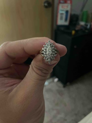 Cluster Diamond Cocktail Ring