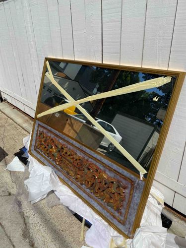 Carved Panel Wall Mirror