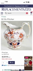 Booths Fresian 32 Ounce Pitcher
