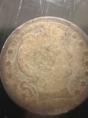 1907 Barber Quarter (Obverse)