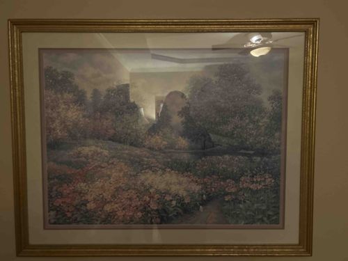 Framed Romantic Landscape Print