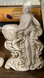 Neoclassical-Style Ceramic Figural Planter or Vase