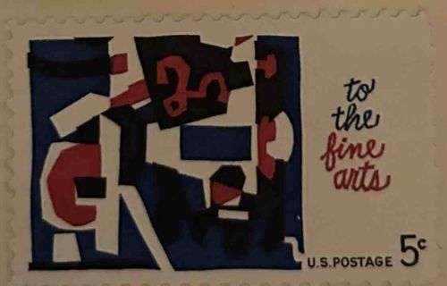 U.S. Postage 'To The Fine Arts' 5-cent Stamp (1962)